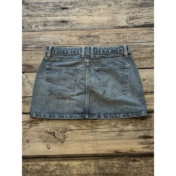 Wild Fable Women's Mini Skirt Denim Patches Y2k Butterfly Womens Size 6 - Picture 7 of 7